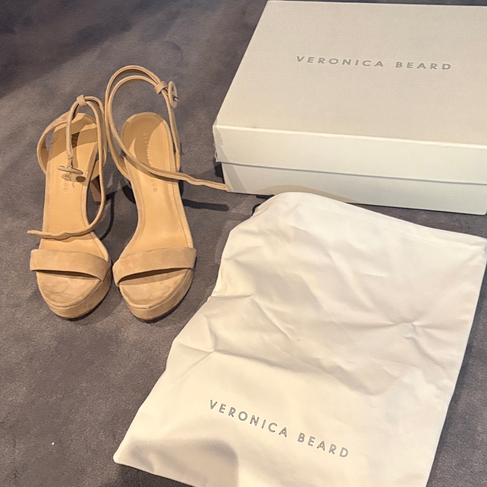 Veronica Beard Women's Tan Heels - Picture 3 of 3